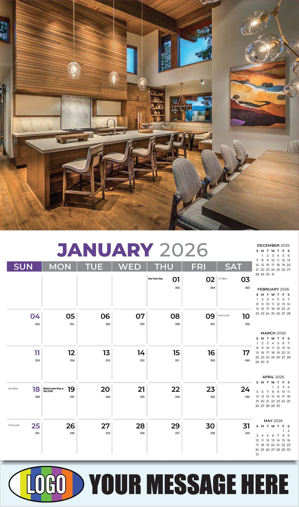 2026 Decor and Design Business Promotional Calendar