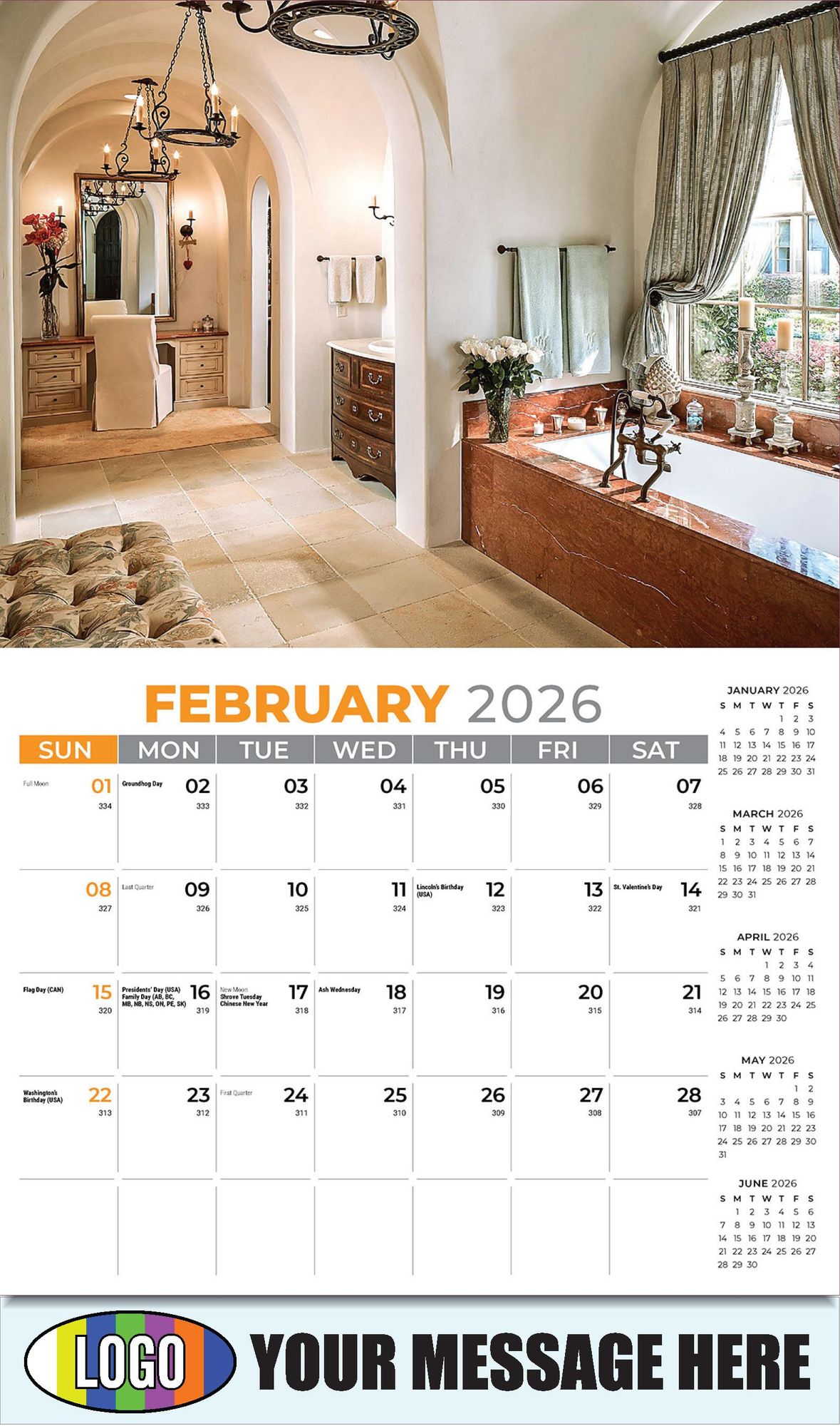 2026 Decor and Design Business Promotional Calendar