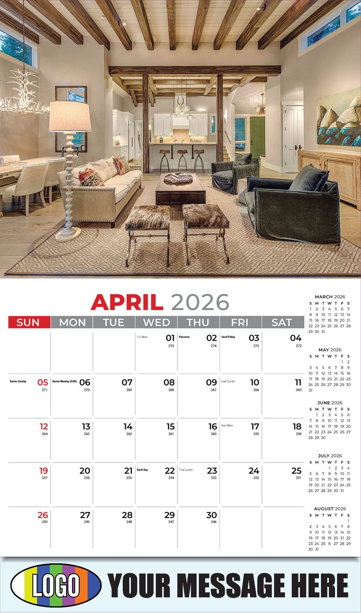 2026 Decor and Design Business Promotional Calendar
