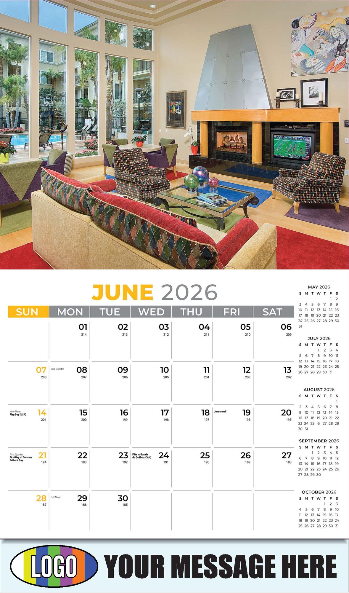 2026 Decor and Design Business Promotional Calendar