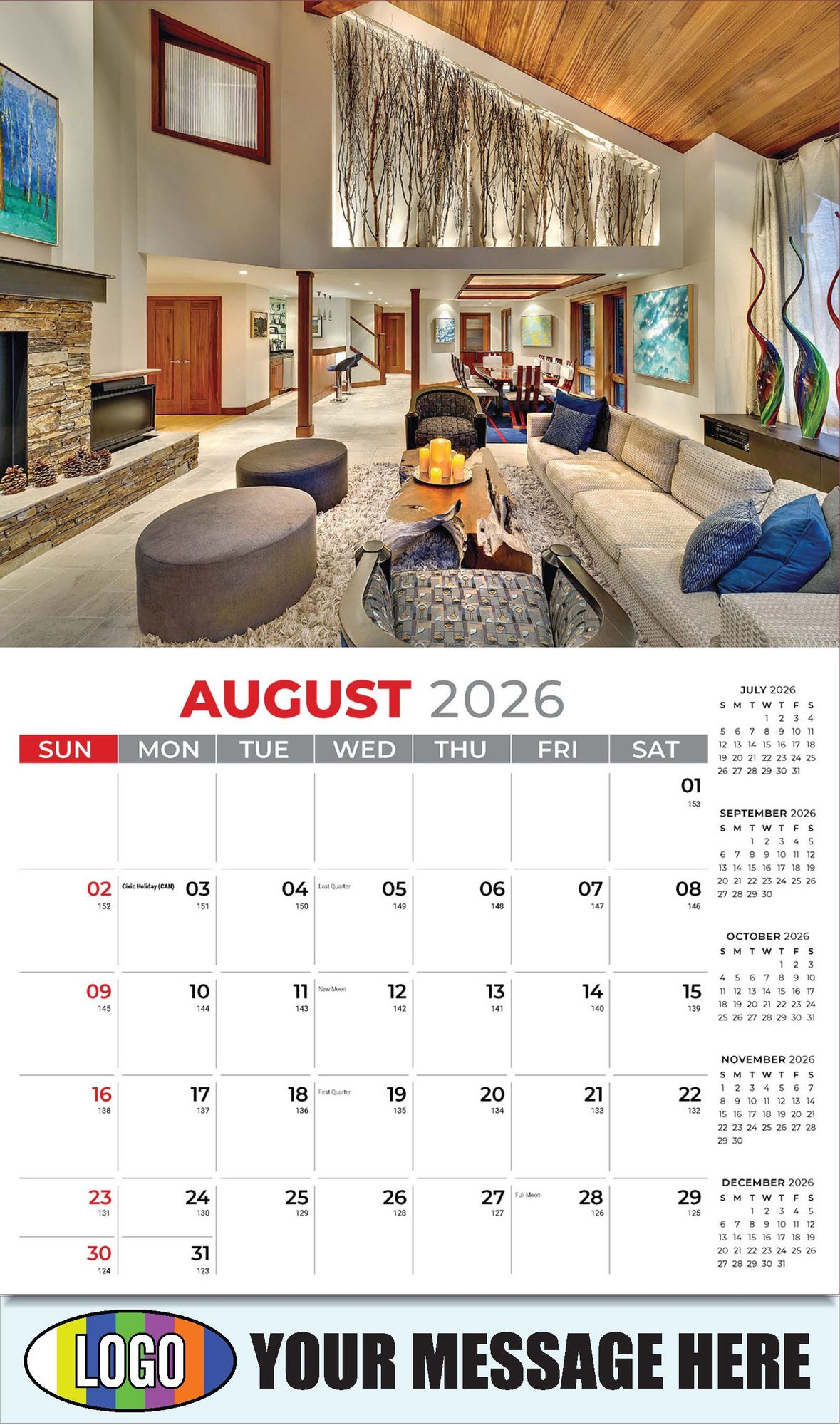 2026 Decor and Design Business Promotional Calendar