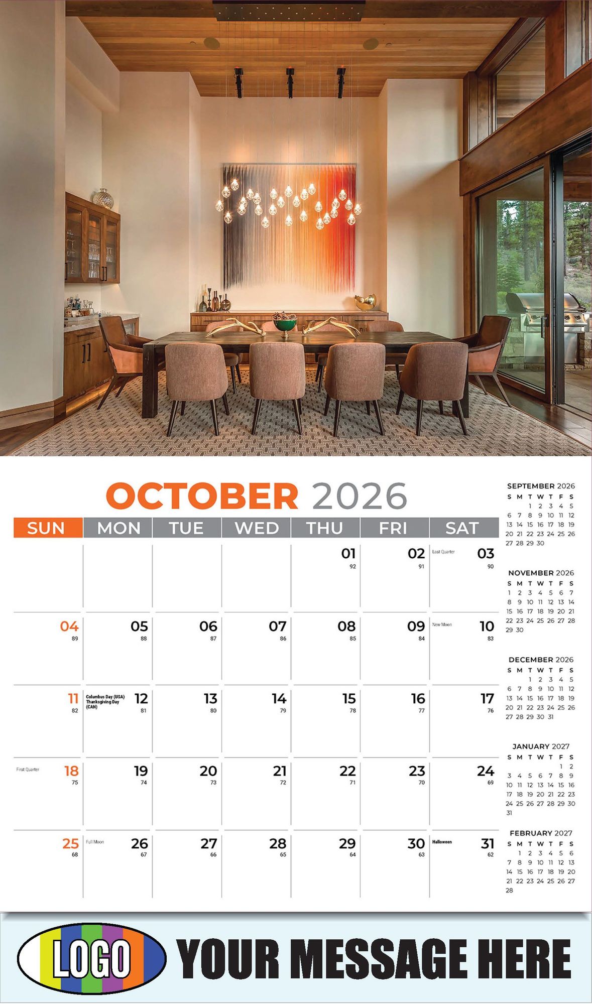 2026 Decor and Design Business Promotional Calendar