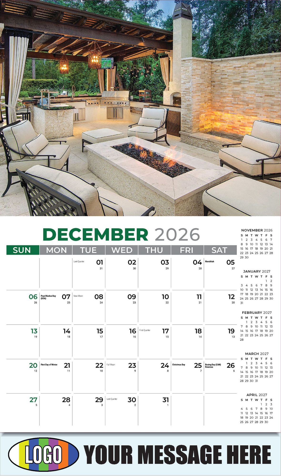 2026 Decor and Design Business Promotional Calendar