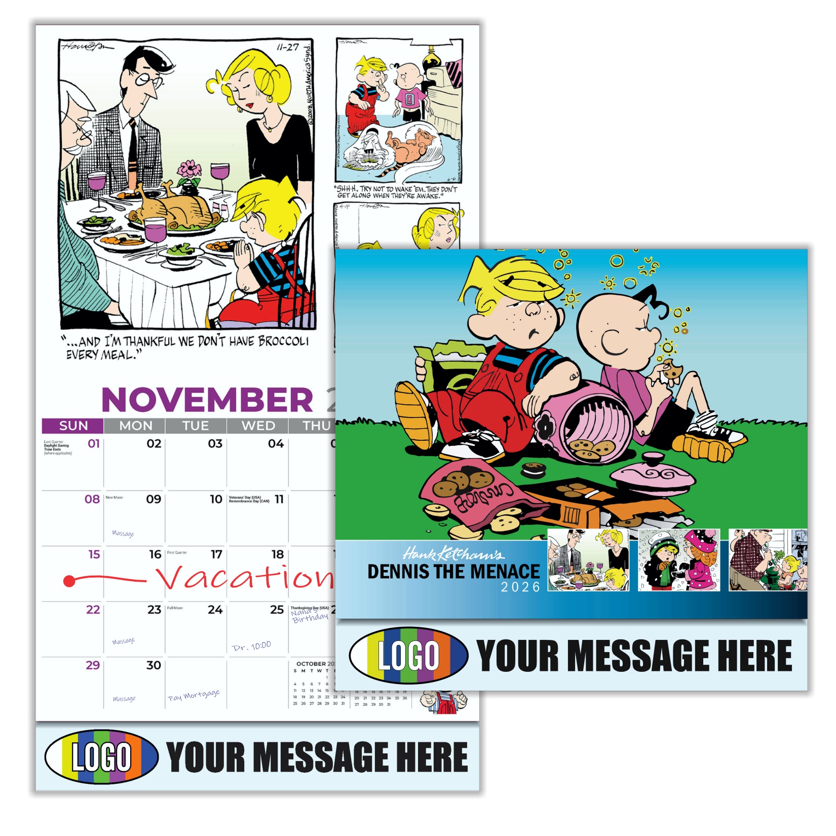 2026 Dennis the Menace Business Promotional Calendar