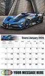 2026 Exotic Cars Bilingual Business Promotional Calendar