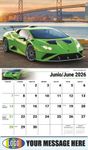 2026 Exotic Cars Bilingual Business Promotional Calendar