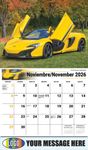 2026 Exotic Cars Bilingual Business Promotional Calendar