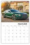 2026 Exotic Cars wall calendar