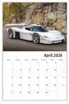 2026 Exotic Cars wall calendar