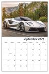 2026 Exotic Cars wall calendar