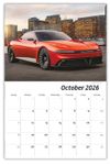 2026 Exotic Cars wall calendar