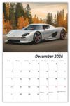 2026 Exotic Cars wall calendar
