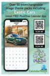 2026 Exotic Cars wall calendar