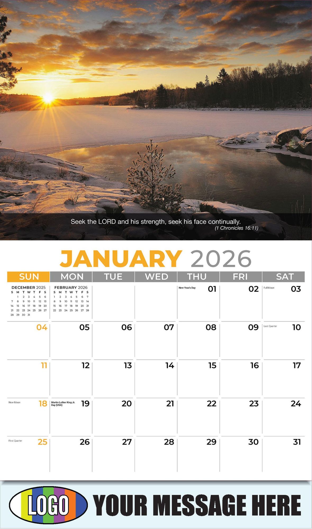 2026 Faith Passages Business Promotional Calendar