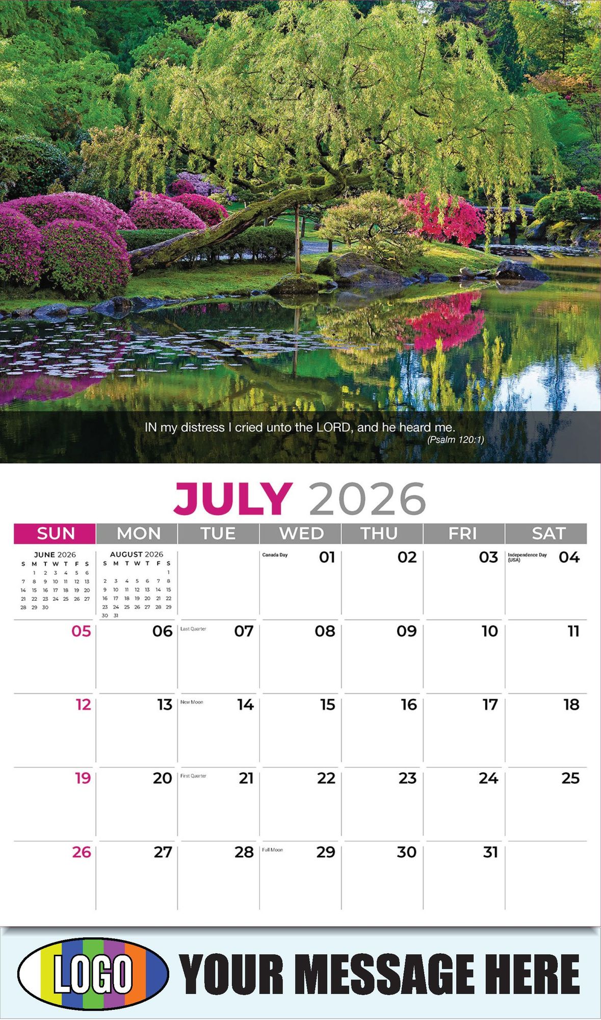 2026 Faith Passages Business Promotional Calendar