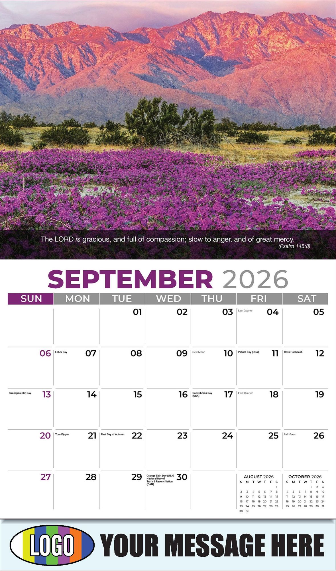 2026 Faith Passages Business Promotional Calendar
