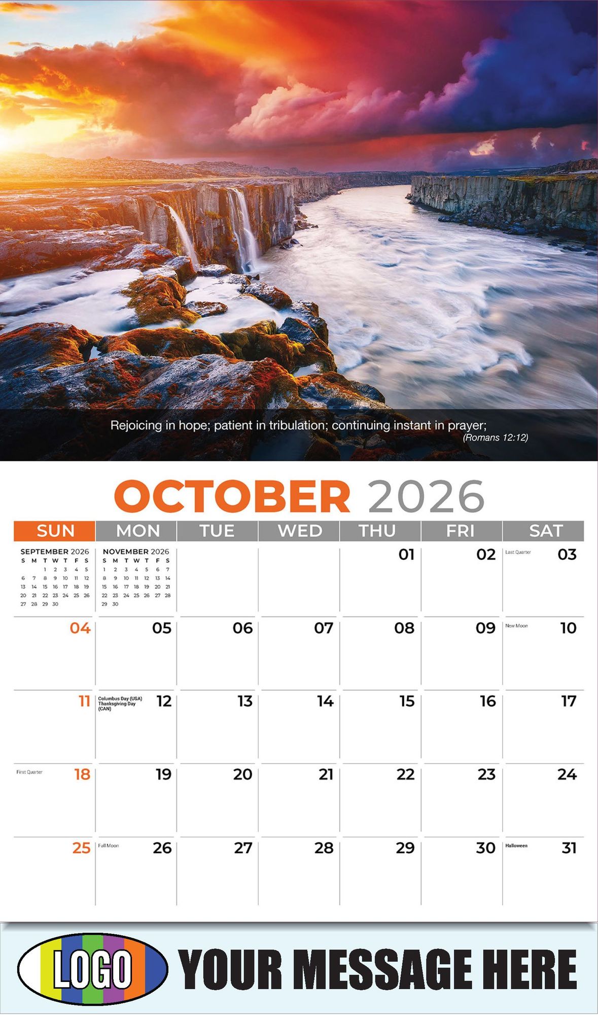 2026 Faith Passages Business Promotional Calendar