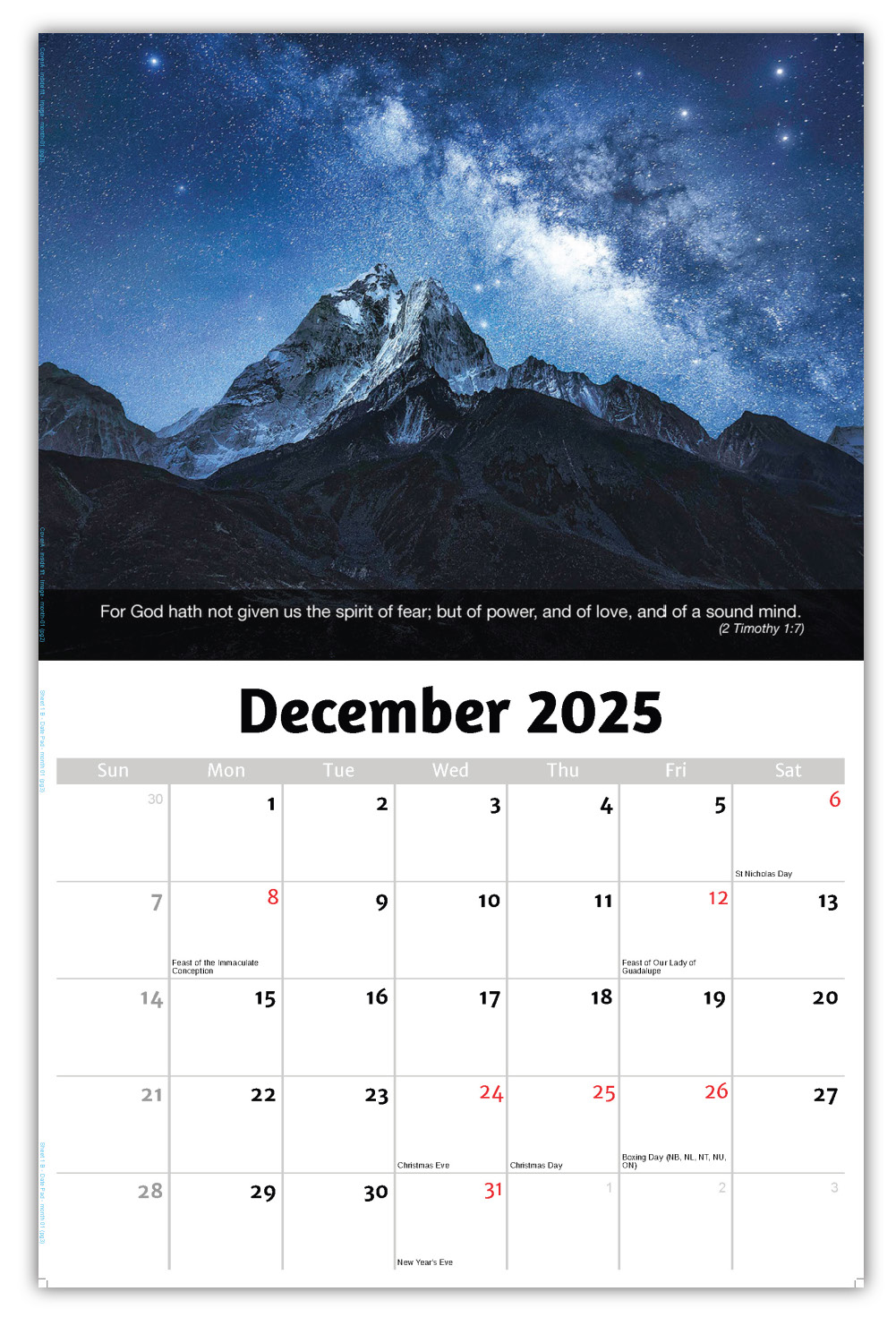 2026 Faith Passages wall calendar