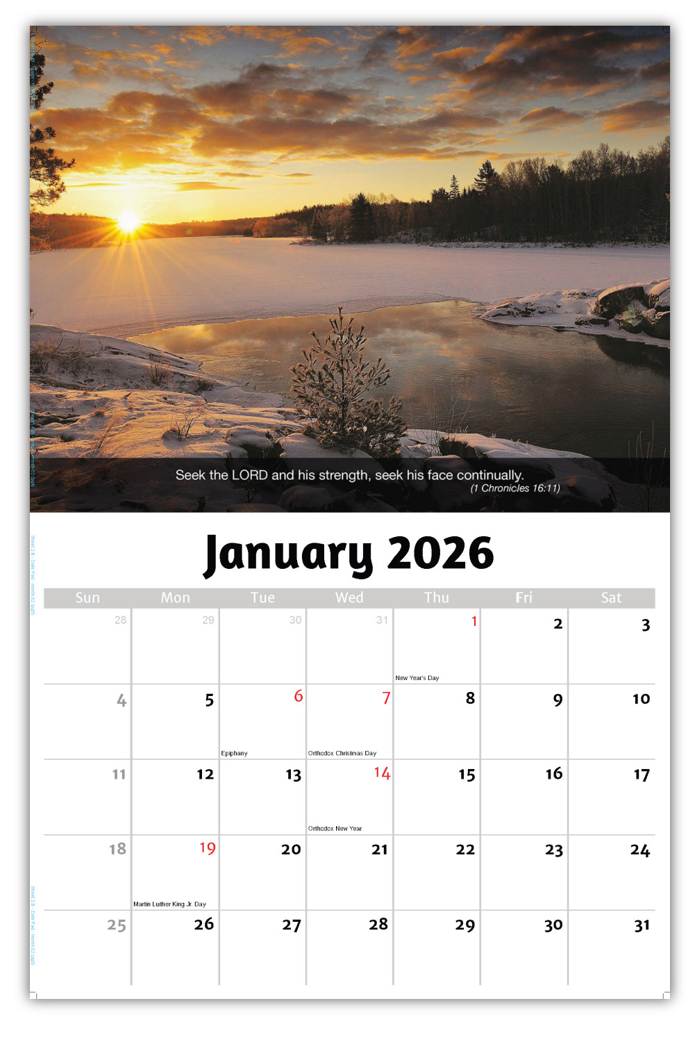 2026 Faith Passages wall calendar