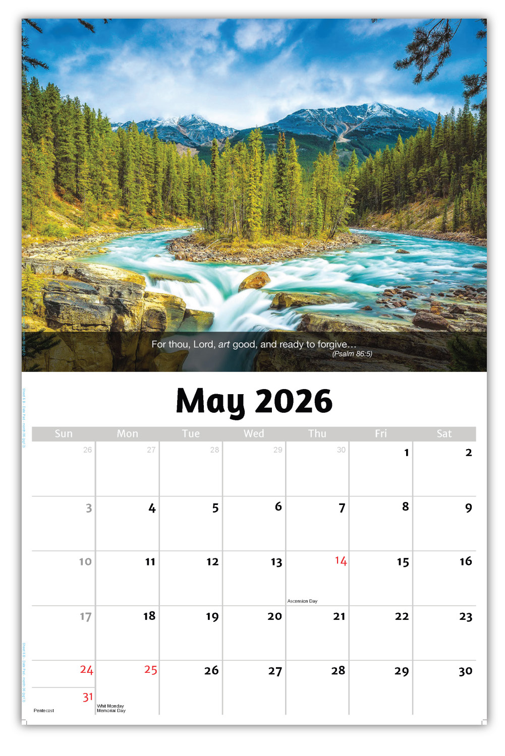 2026 Faith Passages wall calendar