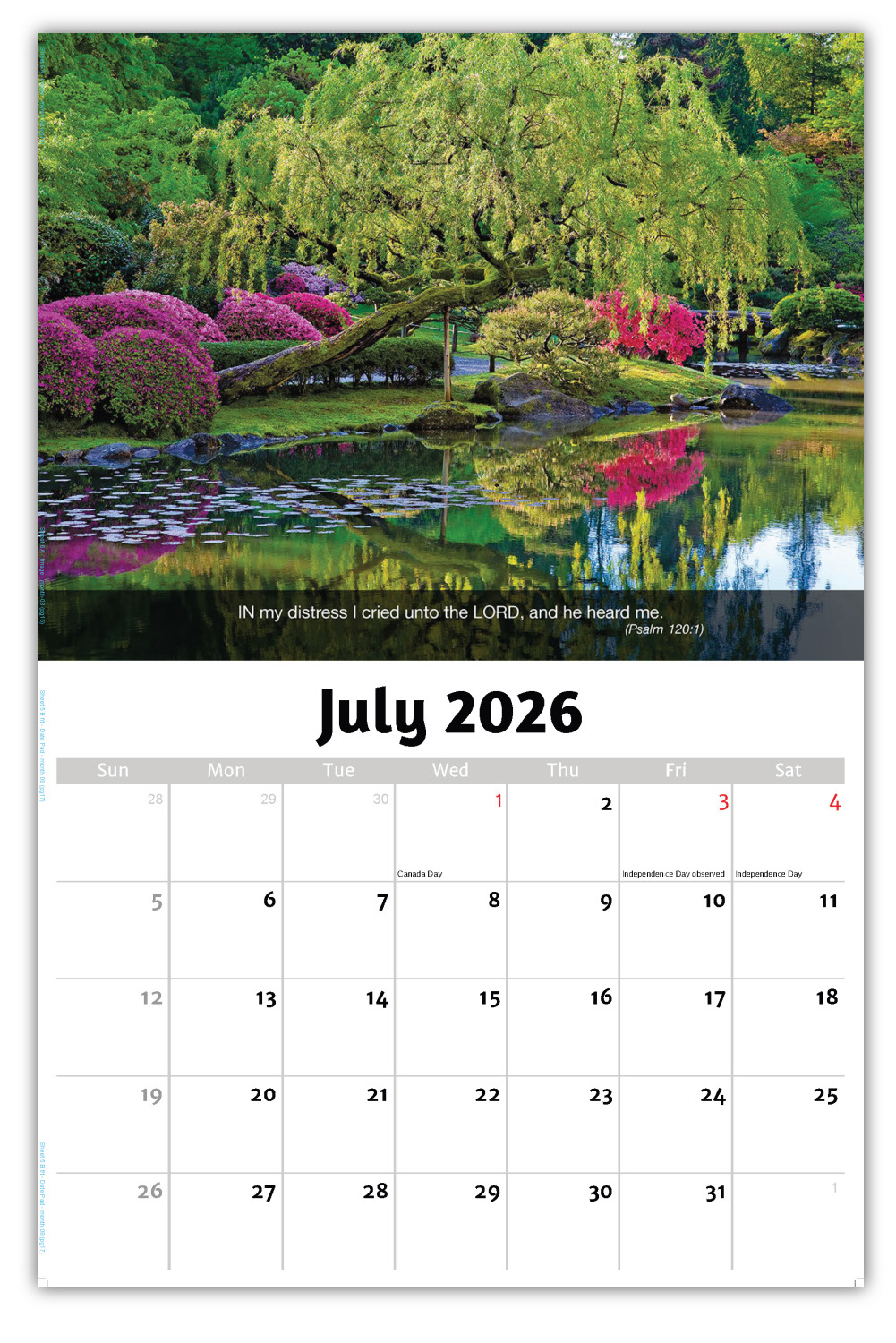 2026 Faith Passages wall calendar