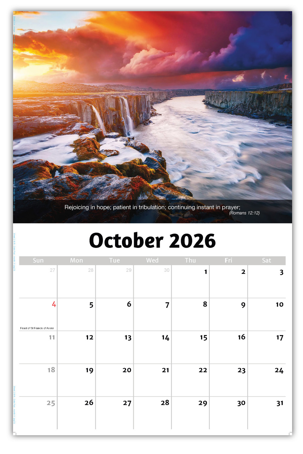 2026 Faith Passages wall calendar