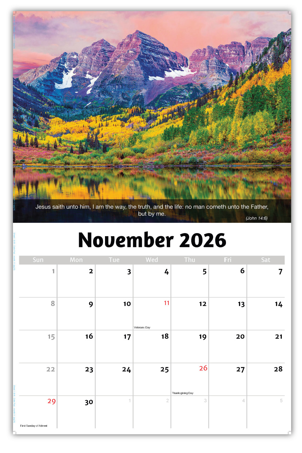 2026 Faith Passages wall calendar