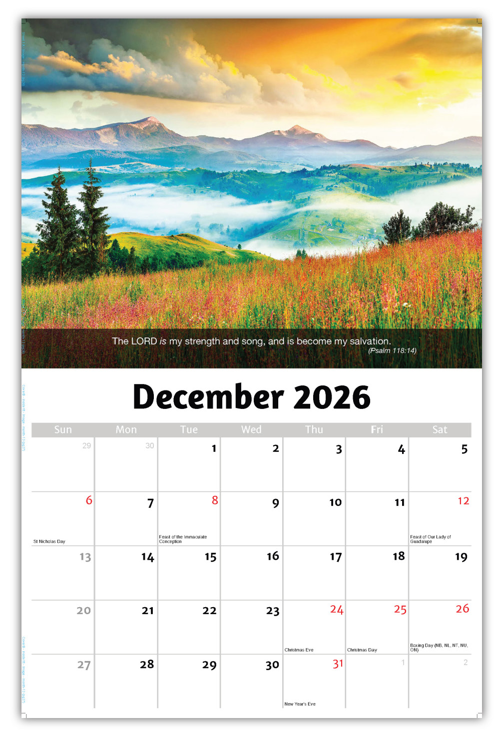 2026 Faith Passages wall calendar