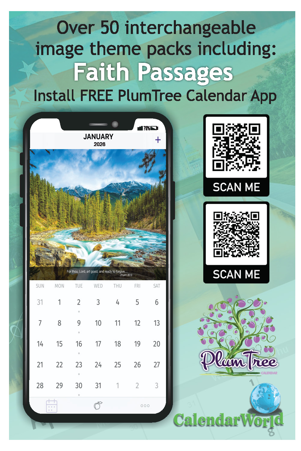 2026 Faith Passages wall calendar