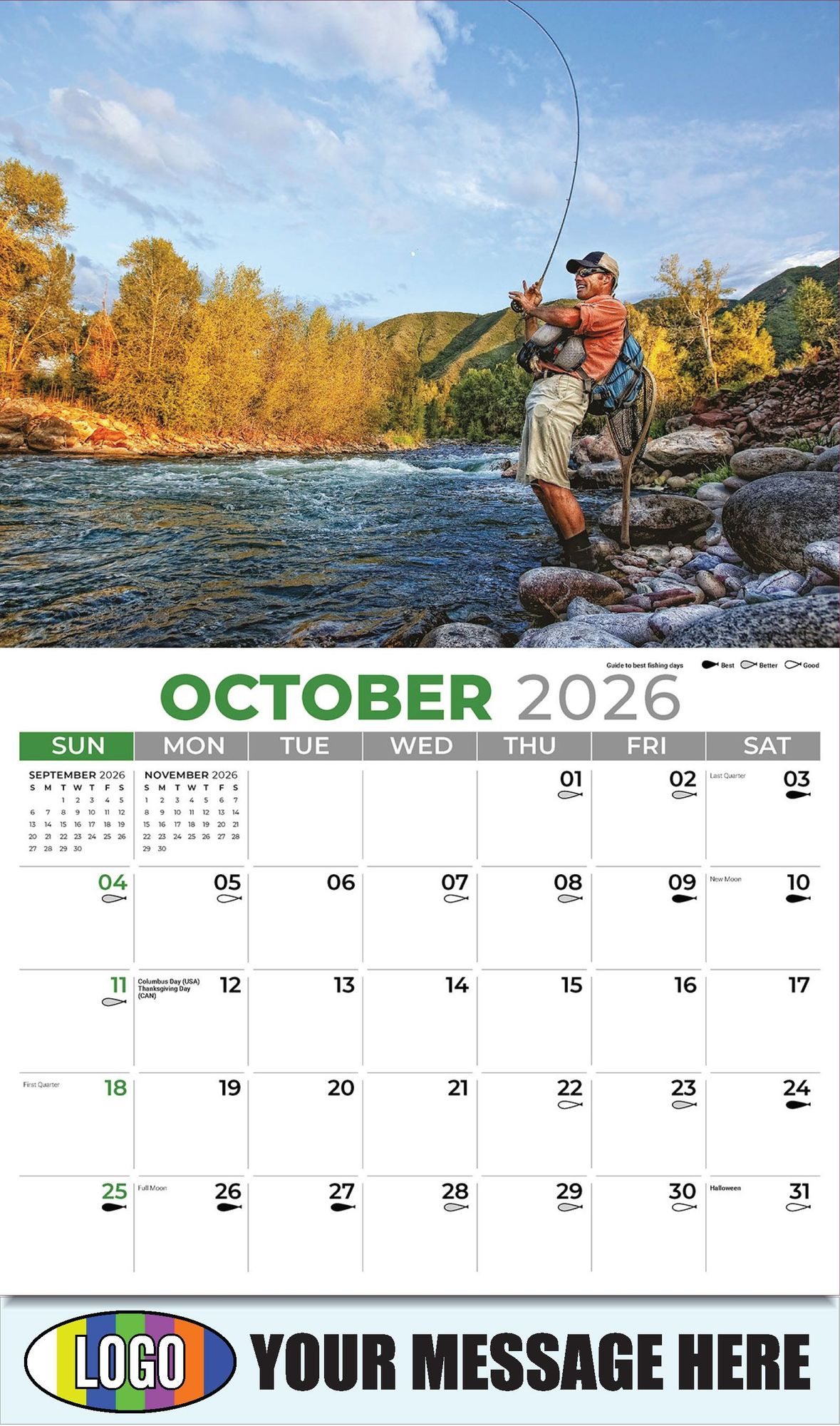 2026 Fishing and Hunting Business Promotional Calendar