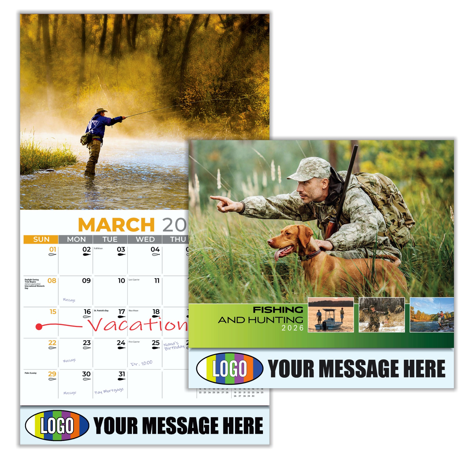 2026 Fishing and Hunting Business Promotional Calendar