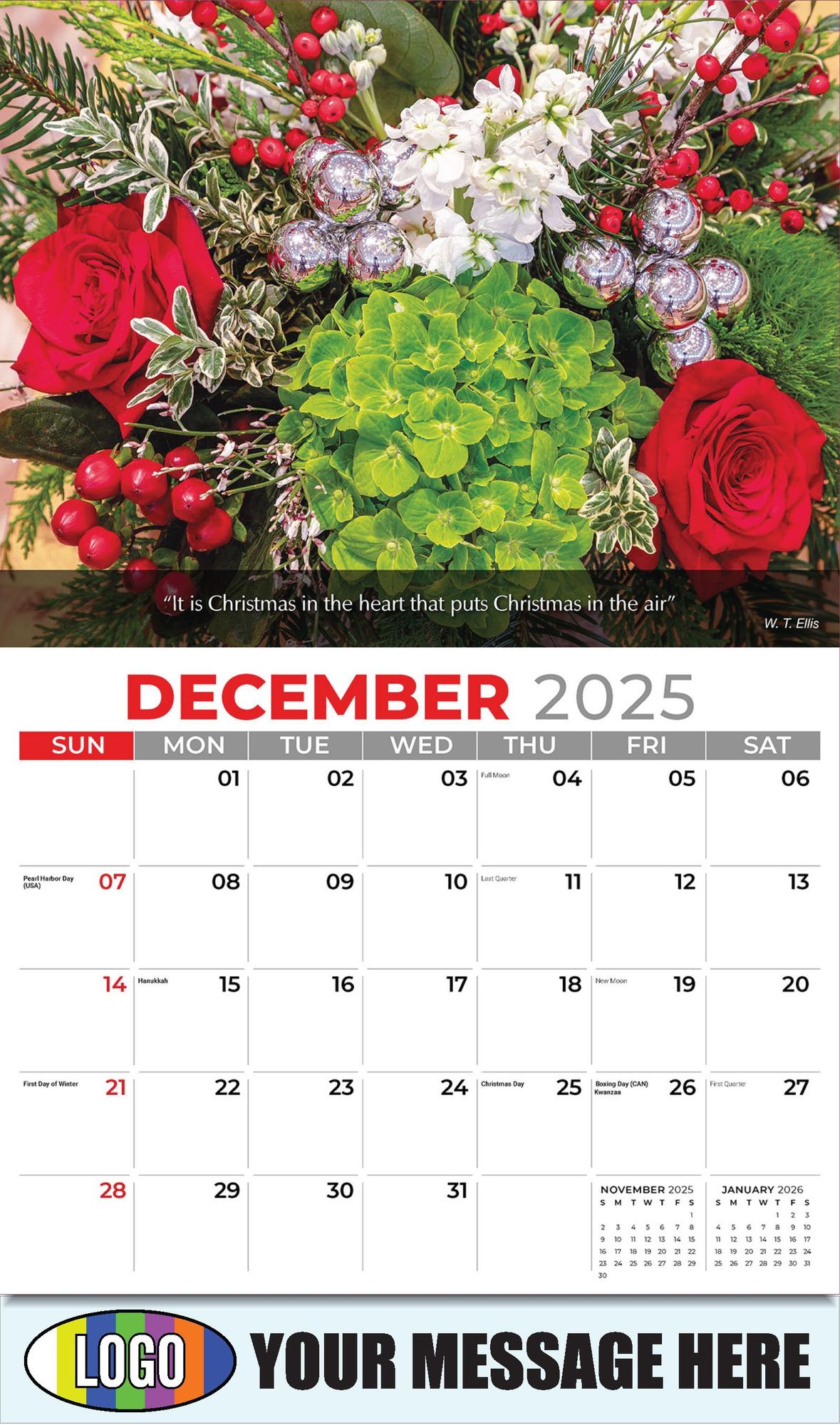 2026 Flowers and Gardens Business Promotional Calendar