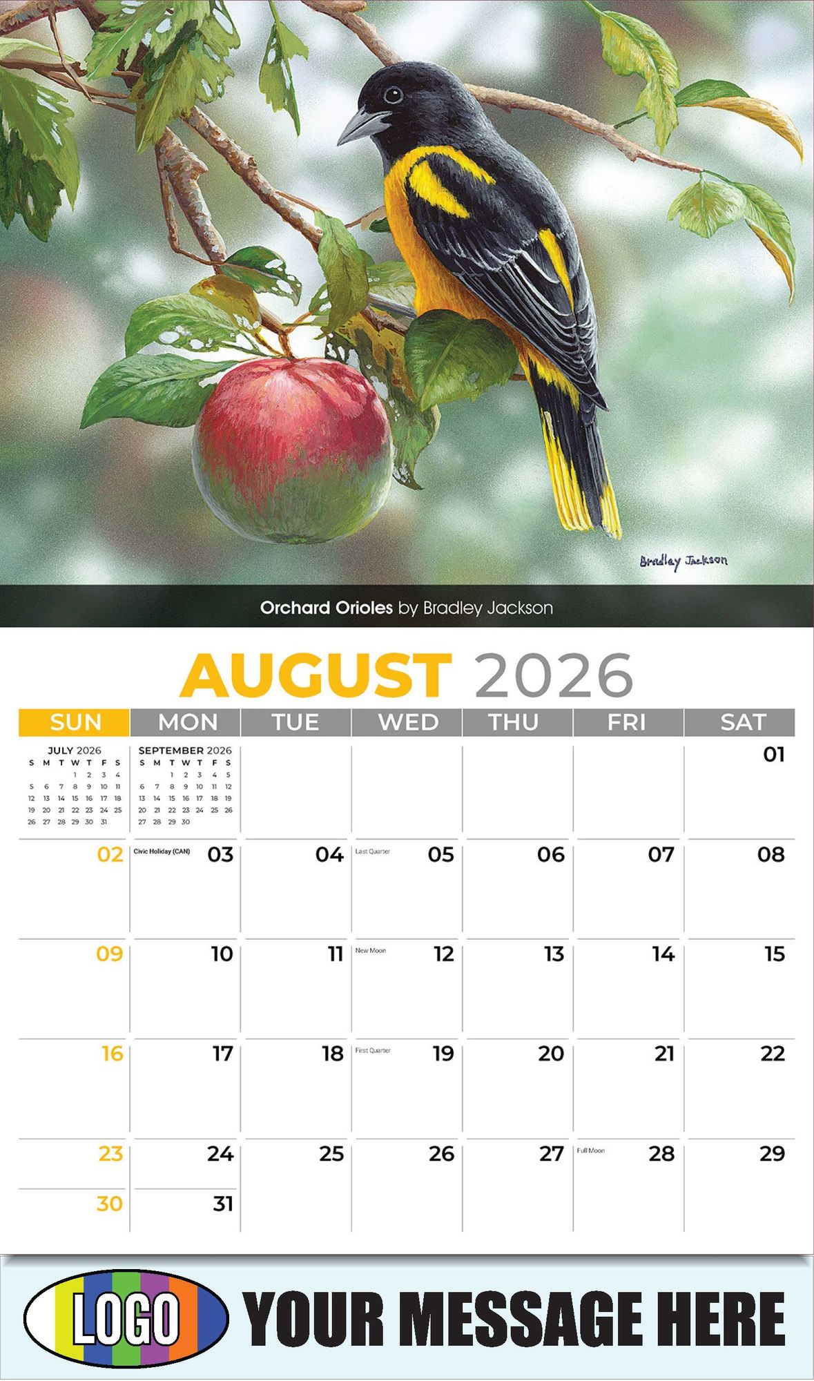 2026 Garden Birds Business Promotional Calendar