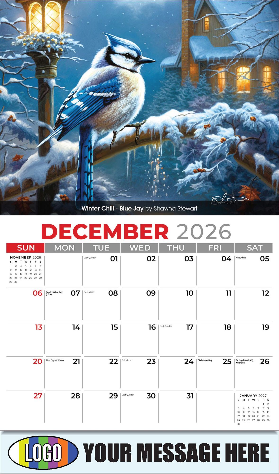 2026 Garden Birds Business Promotional Calendar