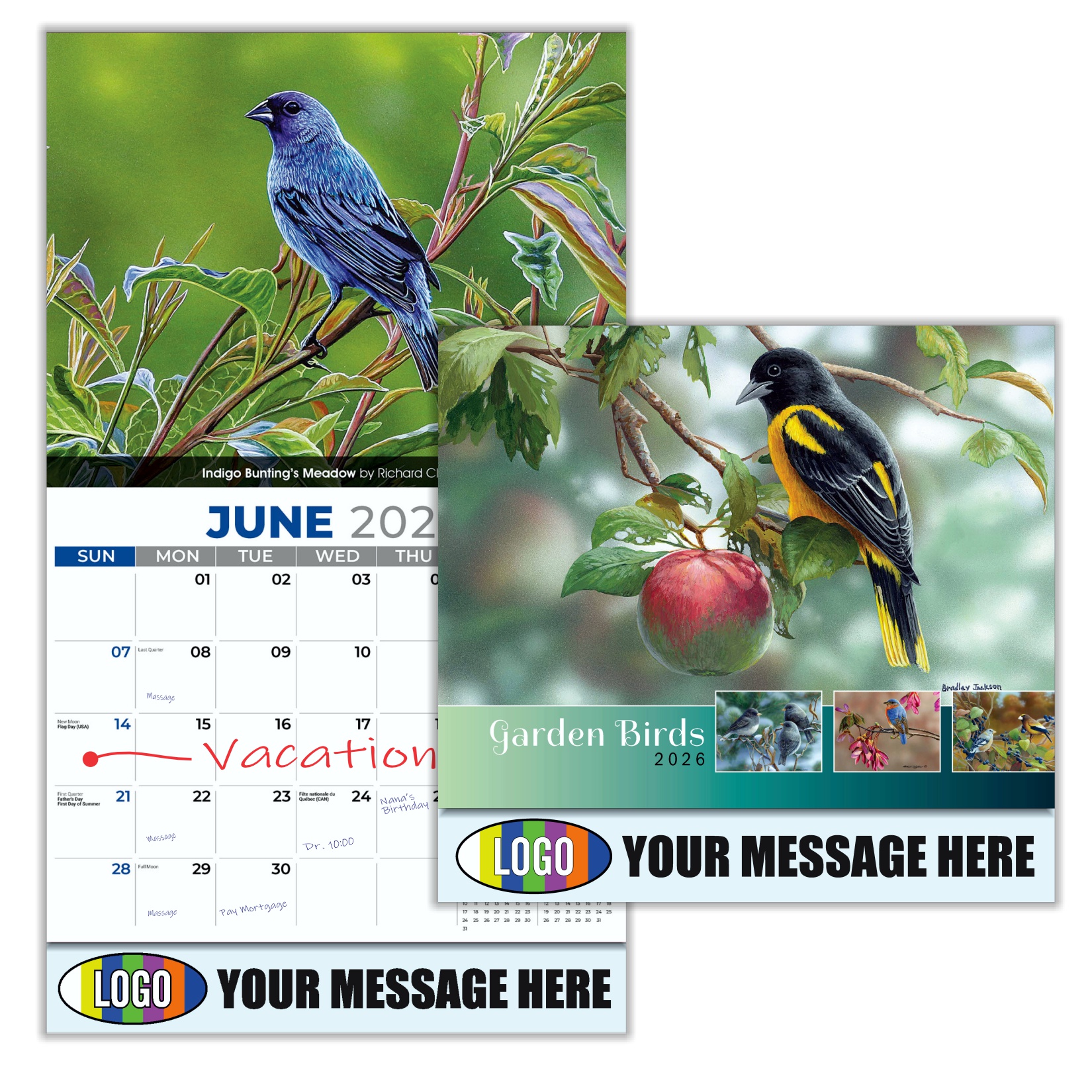 2026 Garden Birds Business Promotional Calendar