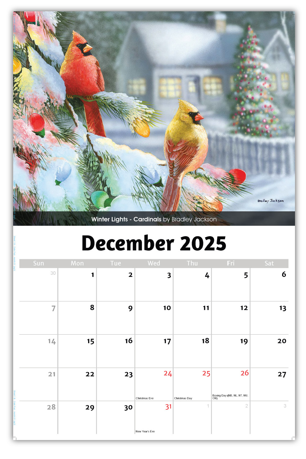 2026 Wall Calendar Garden Birds