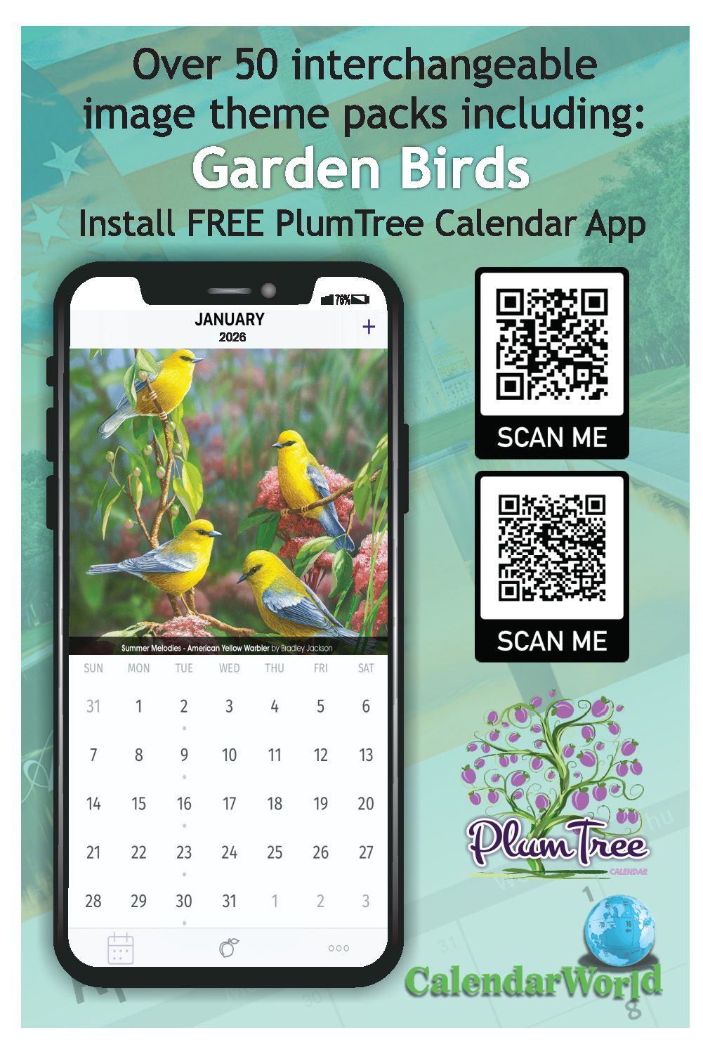 2026 Wall Calendar Garden Birds 2026 Wall Calendar Garden Birds