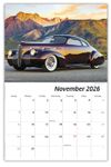 2026 Classic GM Cars wall calendar