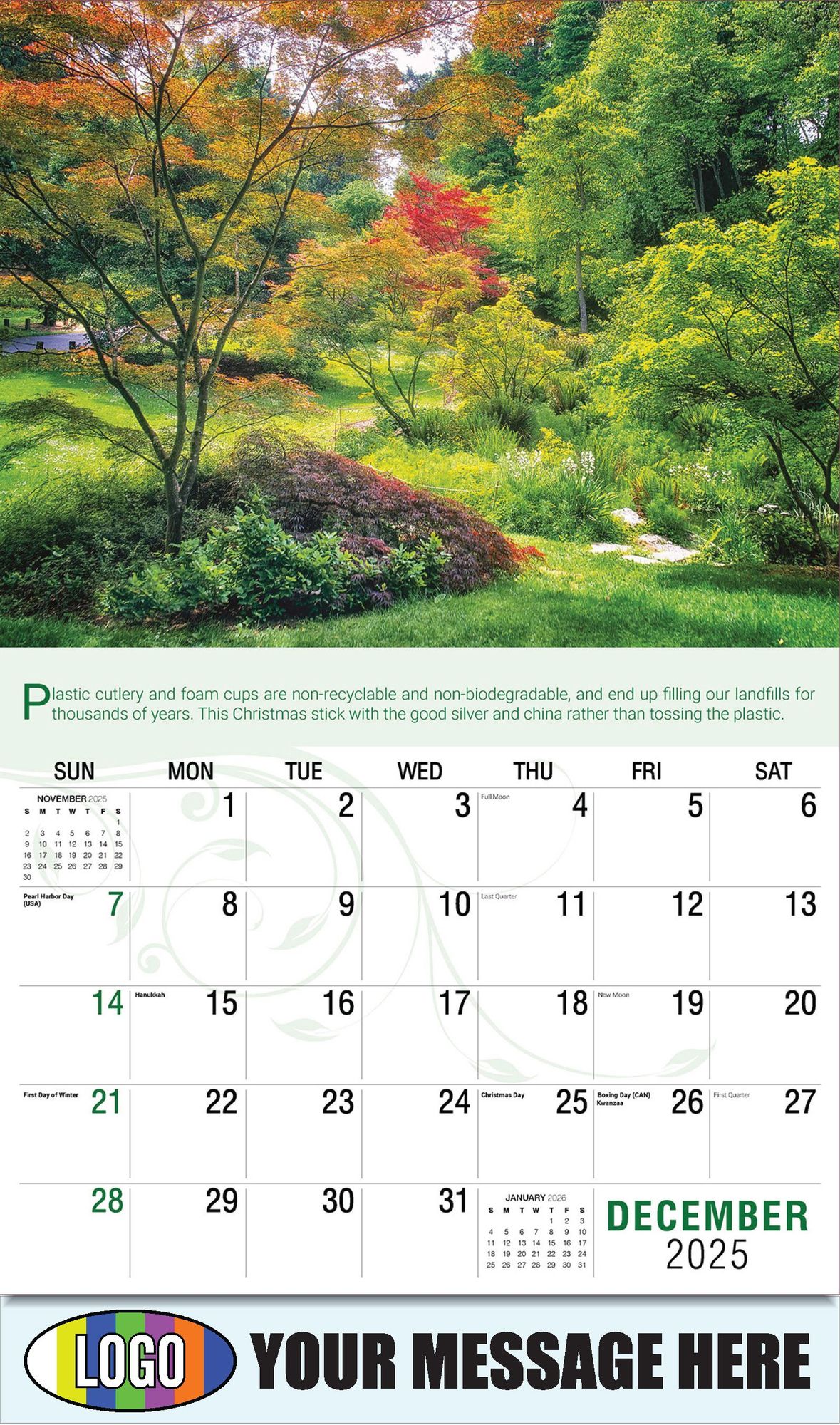 2026 Go Green Business Promotional Calendar