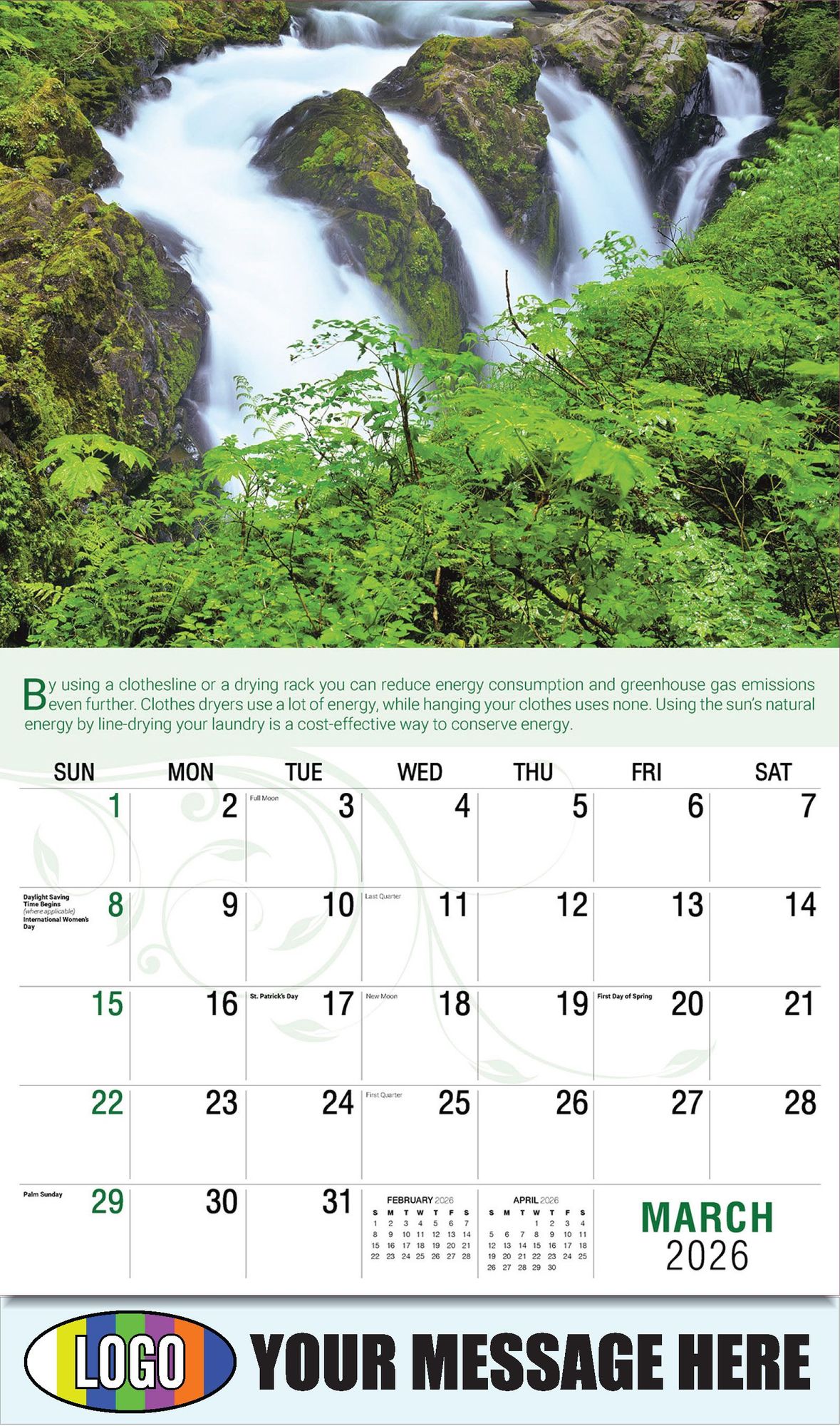 2026 Go Green Business Promotional Calendar