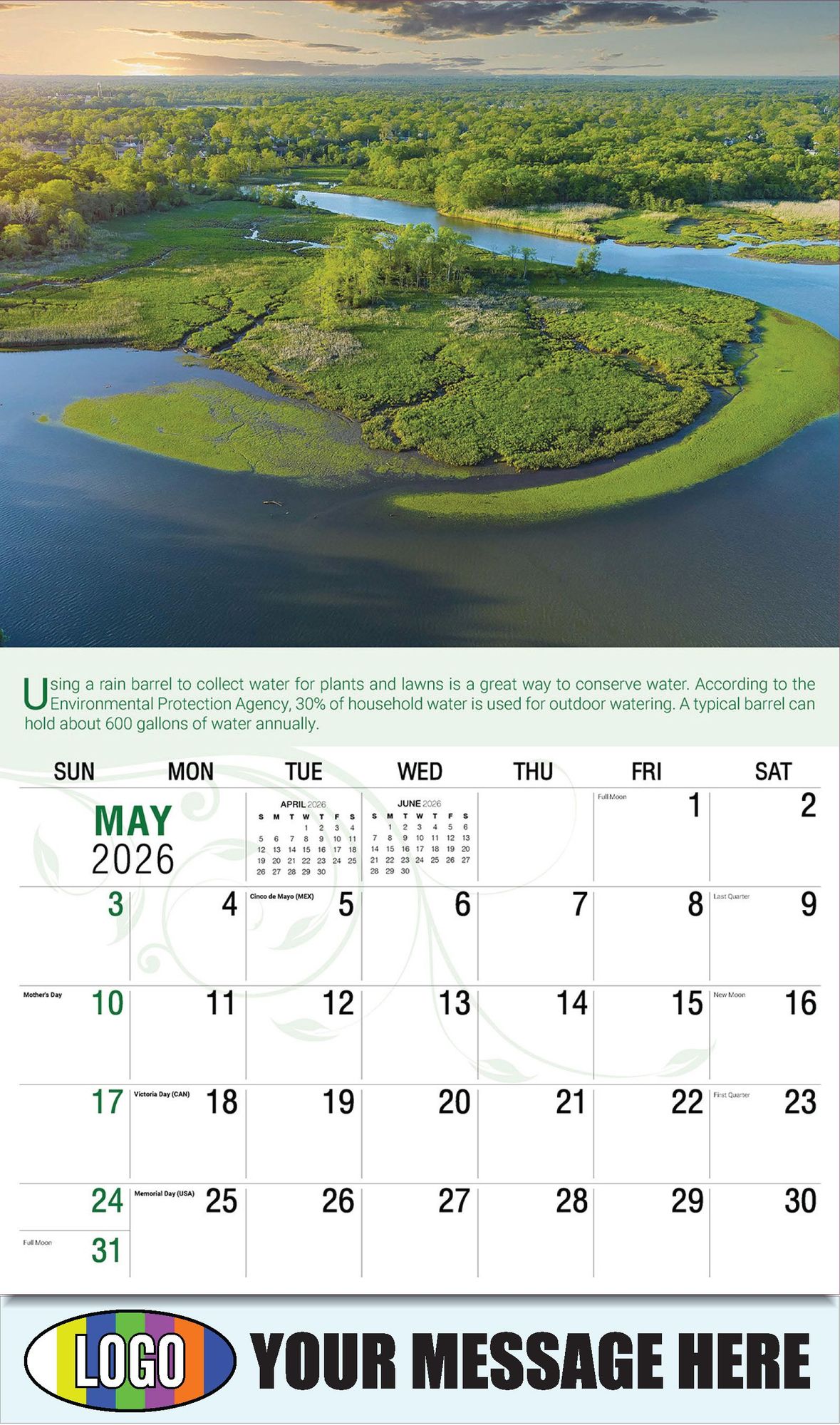 2026 Go Green Business Promotional Calendar
