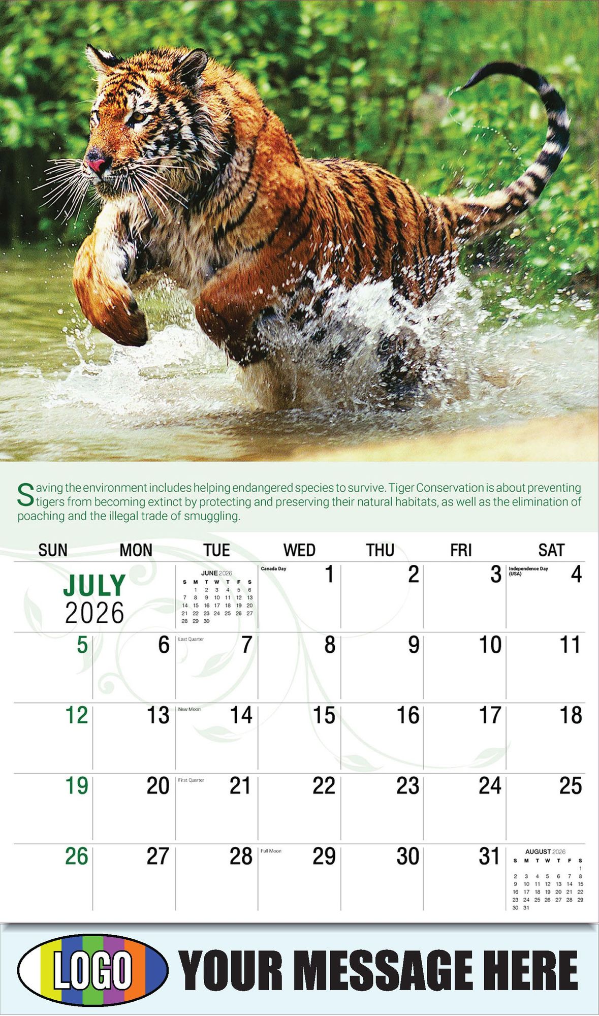 2026 Go Green Business Promotional Calendar