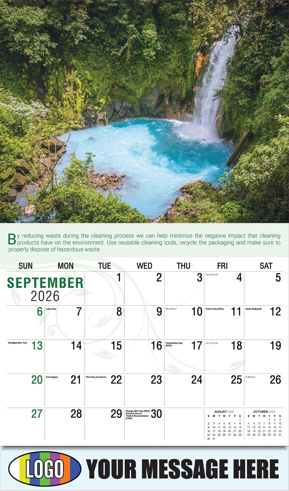 2026 Go Green Business Promotional Calendar