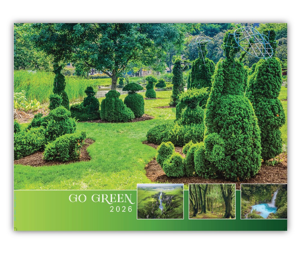 2026 Go Green wall calendar
