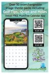 2026 Golf Tips, Quips and Holes wall calendar