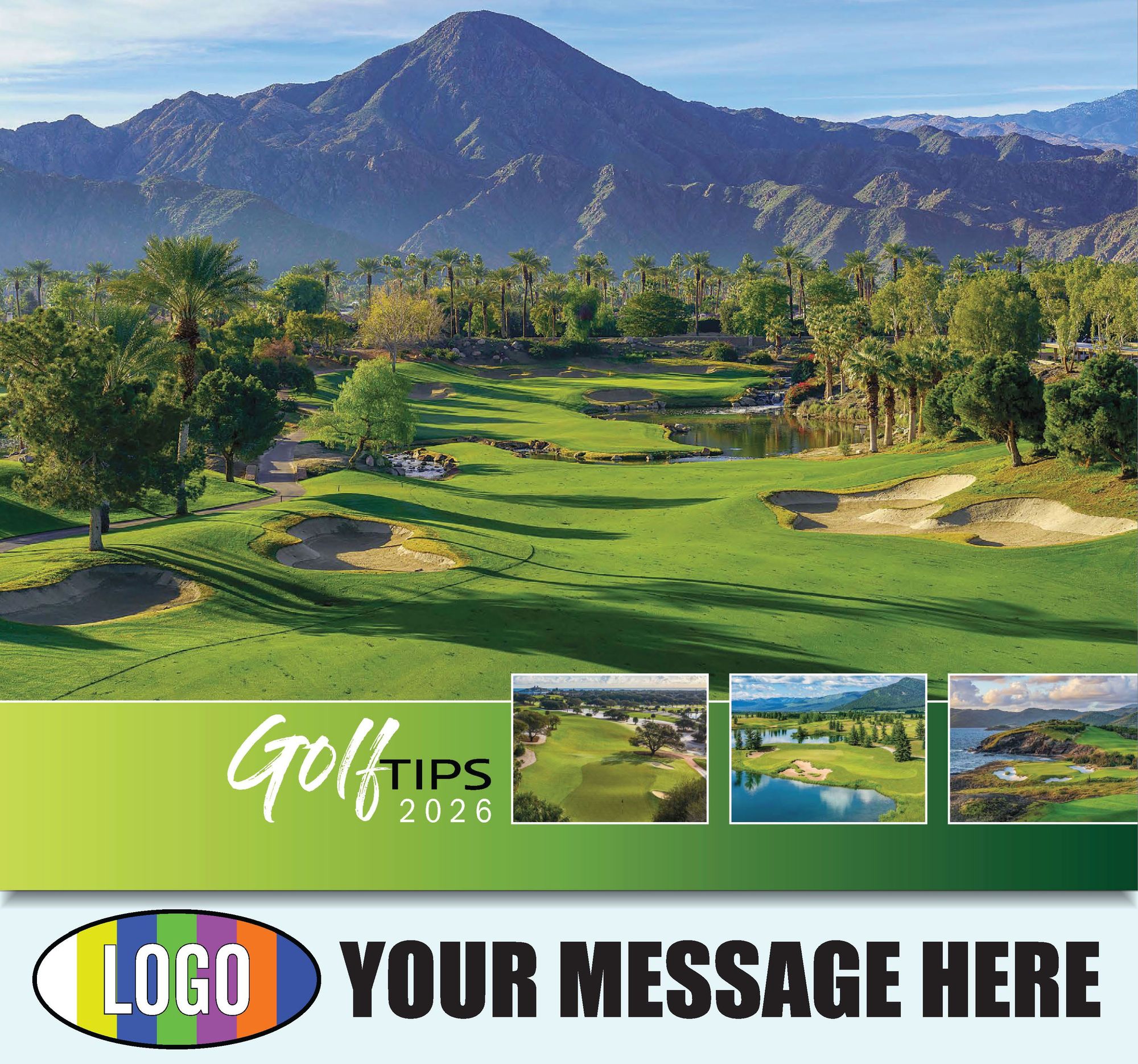 2026 Golf Tips, Quips and Holes Business Promotional Calendar