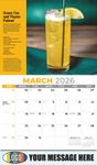 2026 Happy Hour Cocktails Business Promotional Calendar