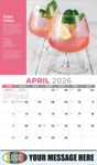 2026 Happy Hour Cocktails Business Promotional Calendar