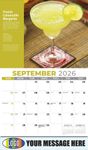 2026 Happy Hour Cocktails Business Promotional Calendar