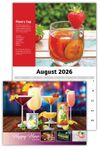 2026 Happy Hour Cocktails wall calendar
